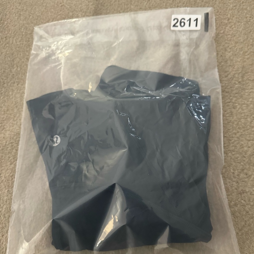 Lululemon Keep Score Mesh Crop 17" Blue High Rise Full On Luxtreme Size 4 - Picture 12 of 12